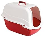 Kerbl Litter Box Kira, 57 x 39 x 41 cm, White/ Bordeaux (Misc.)