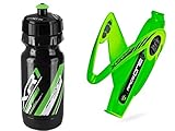 bidon verde plastico Bidón para Bicicleta con capacidad para Antimicrobial conferido para largas distancias con temperaturas extremas Diseño especial con muescas antideslizantes que continúan también en la tapa, lo que permite un mejor agarre en todas las condiciones.Tetilla flexible con válvula Push-Pull completamente extraible y tapa translúcida de protección.
