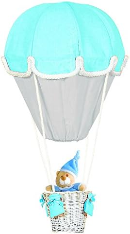Poyetmotte Hot Air Balloon Light, 30 cm, Turquoise / Pearl