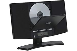 Denver MC-5220. Micro-chaîne Hi-FI. Lecteur CD. Radio FM. Réveil. Fixation Murale. Télécommande Incluse Noir