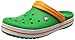 Produktbild Crocs Unisex-Erwachsene Crocband Clogs, Gr.-38/39 EU, Grass Green-Weiß-blazing Orange (11016-3r4)