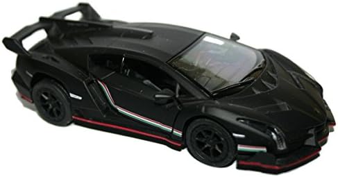 Lamborghini Veneno Stealth Matt Black 1:36 Scale Model Supersports Car New Collectors Edition