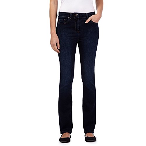 Maine New England Womens Dark Wash Shape And Shift Slim Jeans 22R