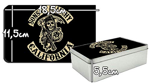 Hijos De La Anarquia Sons of Anarchy Samcro Redwood Original Men of Mayhem A Caja Lata Metal Tin Box