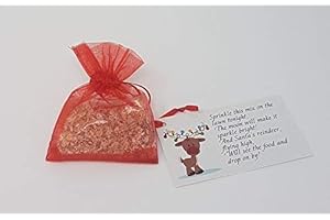 Other MAGIC BAG OF SPRINKLE REINDEER FOOD OATS DUST CHRISTMAS EVE SANTA FUN ACTIVITY (Rudolph Red)