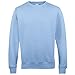AWDis Just Hoods AWDis Unisex Crew Neck Plain Sweatshirt (280 GSM) (S) (Sky Blue)