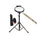 Produktbild LINGLING-Trommel 12 Zoll Dumm Drum Pad Set Drum Mat Elektronische Metronom Geschenk Junge Mädchen Mit Tasche (Farbe : Weiß, größe : Drum+Bracket+Drum Bag)