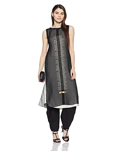 W for Woman Women's Synthetic Straight Kurta