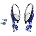 Generic Motorcycle Rear View Mirrors , A Pair Motorbike Scooter Fire Shape Rear View Side Mirrors For Honda Suzuki Blue 10mm RS.630.00