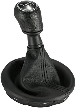 Car Gear Knob Sticker 6 Speed Manual Shift Knob Kit with Gear Stick Knob Leather Gaiter 7H0711113B Complete