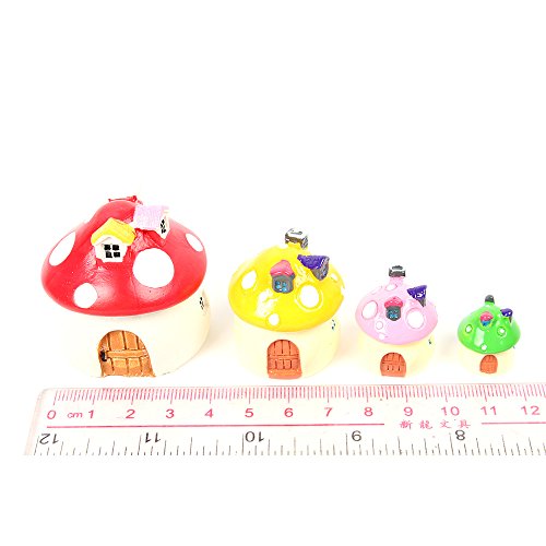 Mini Pilz Chalet Kunstharz durch die Puppen Mini Blumentöpfe Pflanzschalen Home Furnishings - 7