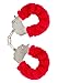 Produktbild Toy Joy Furry Fun Hanschellen Plüsch Rot , 1 Stück