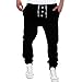 Produktbild Jogginghose Cargohose Herren Chino-Hose Fitnesshose Trainingshose Jogger Stretch Fitness Hose Trainingshose Fitnesshose Laufhose Pants Chinohose Sweatpant Männer Loose Hose Fitness Hose LMMVP (XL, Schwarz)