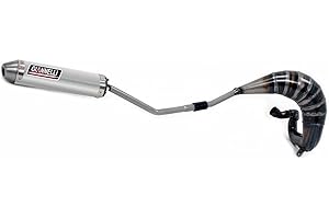 Giannelli Scarico Completo Omologato nocat enduro 2t Alluminio Compatibile con Beta Rr 50 Motard DX 2018 2019 2020 Mototopgun 34090hf + 34701hf
