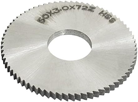 Sourcingmap Cutting Tool 50mm x 16mm x 3mm 72 Peg Teeth HSS Slitting Saw