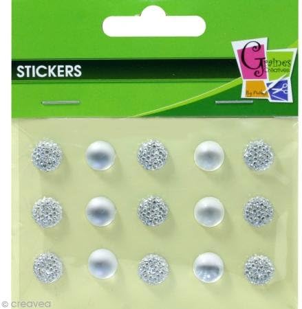 15 Roughened Adhesive Rhinestone Crystal 10 mm