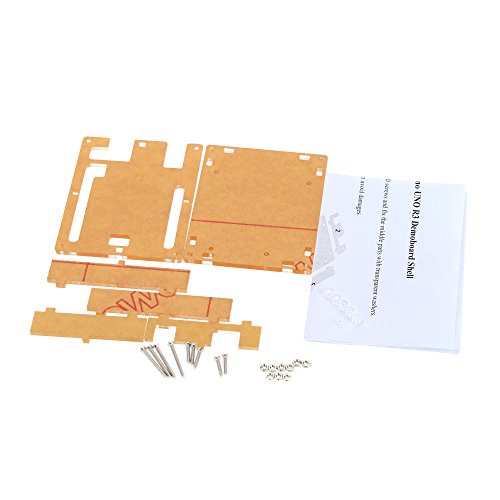 KKmoon Arduino UNO R3 DIY Modulsubstrat Demoboard praktischen transparenten Acryl-Schutzhülle für den shell [Parallelimportware] - 3