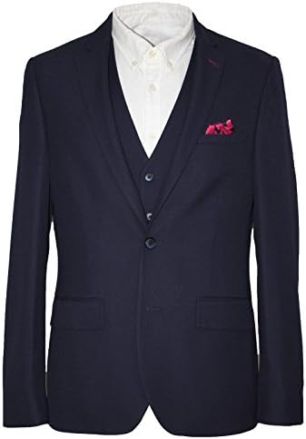 HARRY BROWN Dandy 3 Piece Slim Fit Suit in Navy 40S