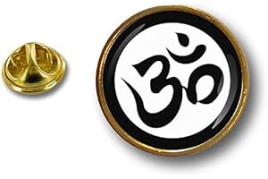 AKACHAFACTORY Akacha Spilla Pin pin's Spille spilletta Badge Biker Simbolo Ohm Om Yoga