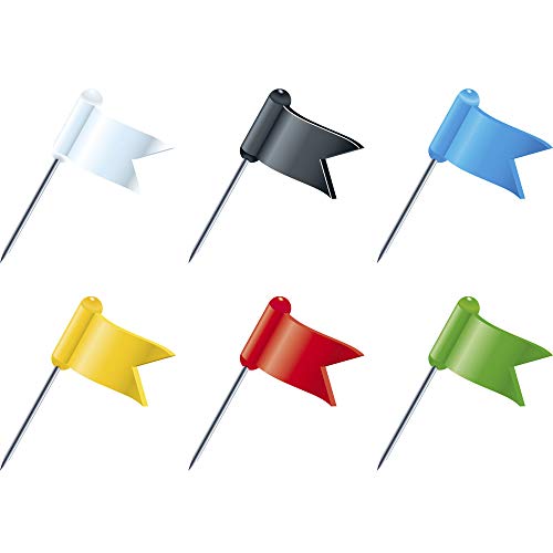 Boite de 20 Epingles Drapeaux - Hauteur de Pointe 16mm Boite de 20 Epingles Drapeaux - Hauteur de Pointe 16mm