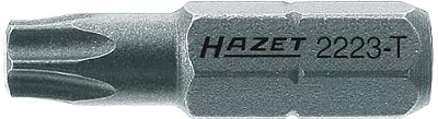 Hazet 2223-T40 Embout-tournevis hexagone massif 1/4'' torx intérieur Taille T 40 longueur 25 mm