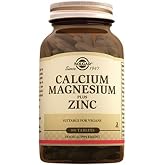 Solgar Calcium Magnesium Plus Zinc 100 Tablets