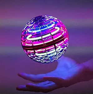 Nirvic - Outdoor/USB Rechargeable Built-in RGB Lights 360Rotating Magic Controller Flying Ball Toys/Flying Orb Ball Boomerang Mini Flynova Pro Spinner Toys for Boys Girls Kids Adult Indoor