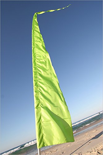 Festival Flaggen! Perfekt für Werbung, Gärten, Schulen & Festivals ~ 5 Meter hoch! Fallschirm-Seide! Blau, grün, Rosa, lila & gelb! (Hellgrün)