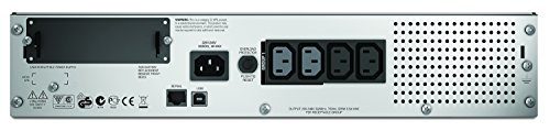 APC Smart-UPS SMT – Unterbrechungsfreie Stromversorgung 750VA Rackmodell 2U – SMT750RMI2U – Line Interactive, AVR, LCD Display, 4 Ausgänge IEC-C13, Shutdown Software - 3