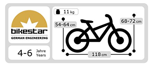 BIKESTAR® Premium Design Kinderfahrrad für coole Kids ab 4 Jahren ★ 16er Deluxe Cruiser Edition ★ Creamy Violett - 7