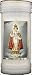 Produktbild Infant of Prague Kerze im Katholischen Stil, 72 Stunden Brenndauer, 15 cm, Weiß