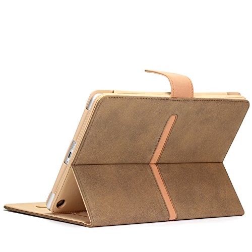 iPad Air 2 [2014 Version-6.Generation] Hülle Original Urcover® [DEUTSCHER FACHHANDEL] Smart Cover Schutzhülle Case Etui mit Sleep/Wake Funktion ?? Zubehör | Khaki Dunkel - 3