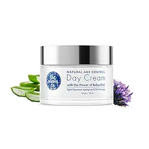 The Moms Co Natural Age Control Day Cream l Face Cream l Reduce Fine Lines, Wrinkles & Sun Protection l Anti Ageing with Natural Retinol & Green Tea (50 gm)
