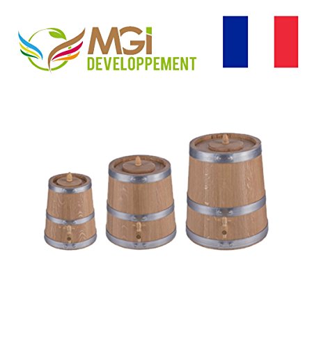 Vinagrera de roble de alta gama, hecho a mano en Francia, 36 x 36 cm