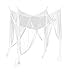 4-Corner Bed Netting Canopy Mosquito Net for Queen/King Sized Bed 190*210*240cm (White)