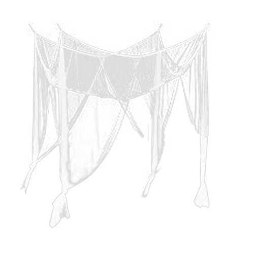 4-Corner Bed Netting Canopy Mosquito Net for Queen/King Sized Bed 190*210*240cm (White)