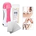 LuckyFine Roll On Cartridge Depilatory Heater Wax Waxing Paper Warmer Kit Hair Removal Set