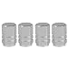 Generic 4pcs Car Motorcycle Wheel Tire Tyre Dust Valve Cap Covers - Silver Hexagonal RS.150.00