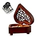 Produktbild AIVTALK Spieldose Kinder Musikdose Vitage Spieluhr Holz Handwerk Musik-Box Lied Spielwerk Musikinstrument-Silber Bandgerät