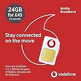 Vodafone Pay As You Go 24GB Data Sim 730 day