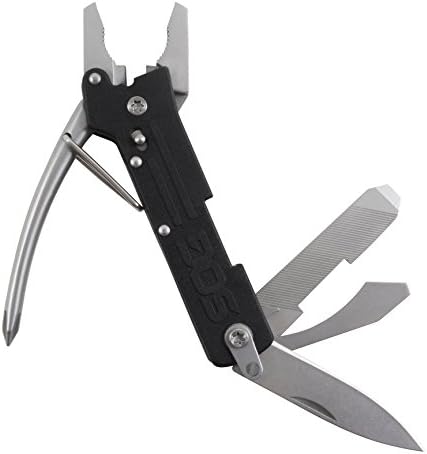 SOG Micro ToolClip | 9 Tools w/ Blade, Pliers, Screwdrivers, Bottle Opener, &amp; File (TC1001)