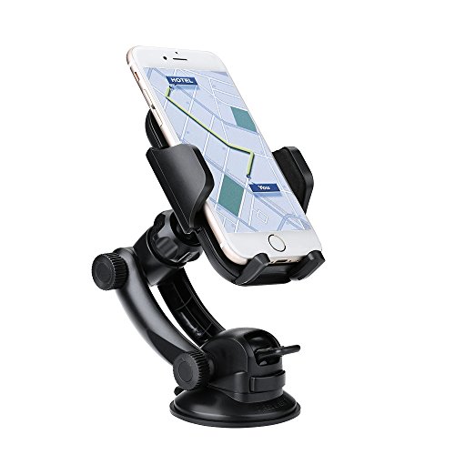 Soporte M  vil Coche  Pictek Soporte y Montaje M  vil Universal  Rotaci  n de 360 Grados  Soporte Fuerte   Brazo Ajustable para Parabrisas y Salpicadero con Ventosa  para iPhone X 8 Samsung Galaxy S9  S9 Plus y Otros