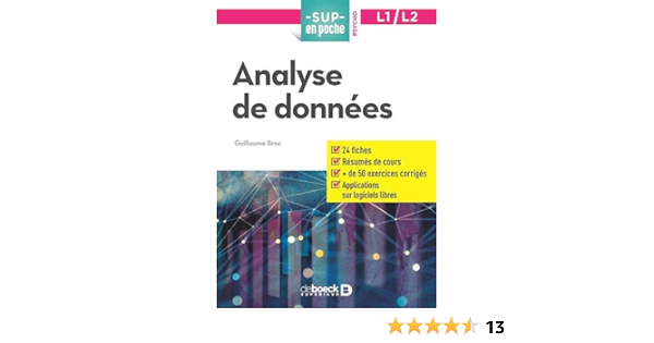 Amazon Fr Analyse De Donnees 2018 Broc Guillaume Caumeil Benjamin Livres