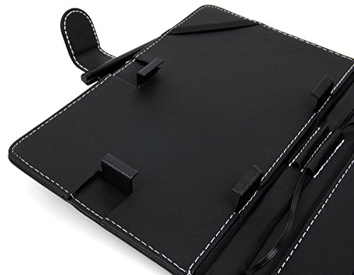 Deutsche Tastatur mit QWERTZ-Layout 7″ in Schwarz kompatibel mit HTC One M9 | M9 Plus, Cubot Max + Rainbow | Dinosaur 5.5″ | S550 Pro und Vernee Thor 4G | Nokia 6/D1 | LG Stylus 3 Smartphones - 3