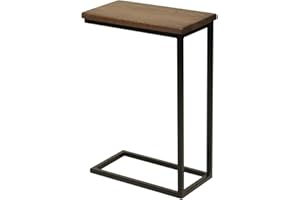 ‎BESTLOFT.DE BestLoft® Beistelltisch San Jose (CSD) Laptoptisch Couchtisch (Gestell schwarz+Platte dunkel)