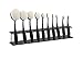 Demarkt 10pcs Toothbrush Style Eyebrow Brush Foundation Eyeliner Pro Makeup Brushes Display Shelf