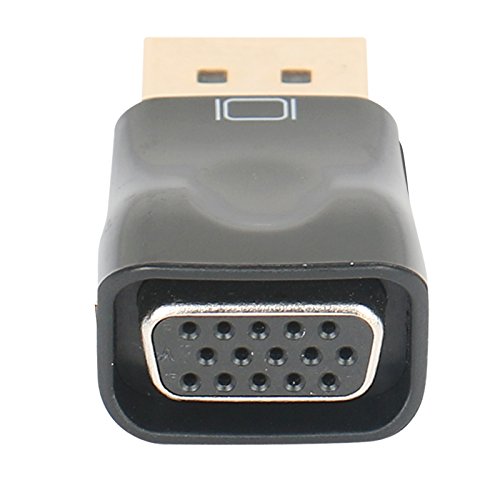 benfei aktiver DisplayPort zu VGA Adapter, DP Display Port zu VGA Konverter Stecker auf Buchse vergoldet Kordel für Lenovo, Dell, HP, Asus - 6