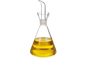 D,casa - Aceitera antigoteo Cristal 125 CC, aceitera Cocina para Mesa
