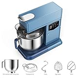 InLoveArts Mélangeur sur socle pour aliments, 16 vitesses, robot culinaire avec bol de 7L, 220V 50HZ Mélangeur électrique professionnel pour cuisine, comprend batteur, crochet pétrisseur fouet