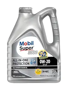 Mobil Super 3000 0W-20 API SN Fully Synthetic Engine Oil (3.5L)